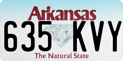 AR license plate 635KVY