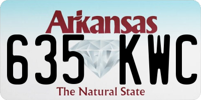 AR license plate 635KWC