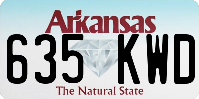 AR license plate 635KWD
