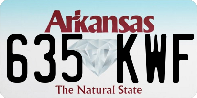 AR license plate 635KWF