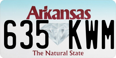 AR license plate 635KWM
