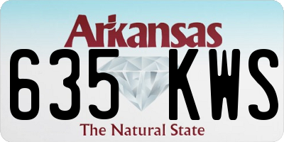 AR license plate 635KWS