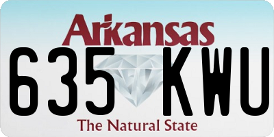 AR license plate 635KWU