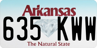 AR license plate 635KWW