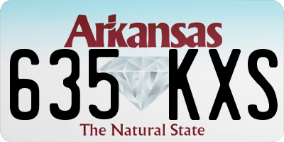 AR license plate 635KXS