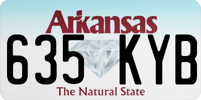 AR license plate 635KYB