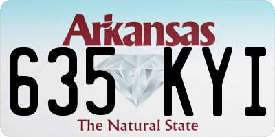 AR license plate 635KYI
