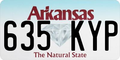 AR license plate 635KYP