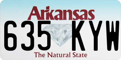 AR license plate 635KYW