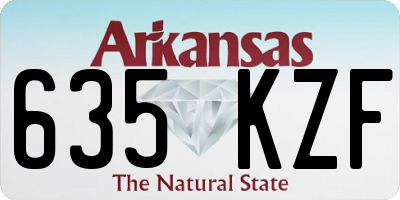 AR license plate 635KZF
