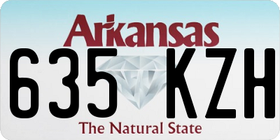 AR license plate 635KZH