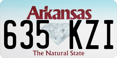 AR license plate 635KZI