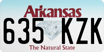 AR license plate 635KZK
