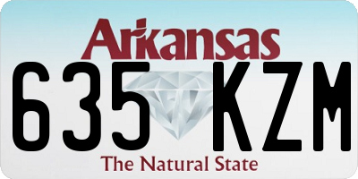 AR license plate 635KZM
