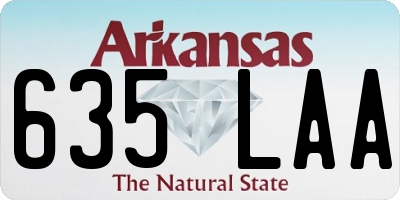 AR license plate 635LAA