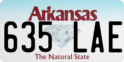 AR license plate 635LAE