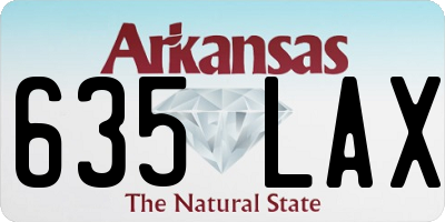 AR license plate 635LAX