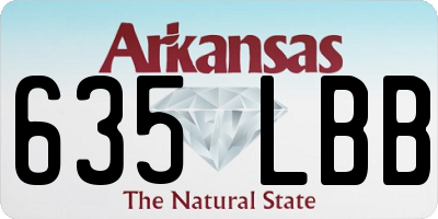 AR license plate 635LBB