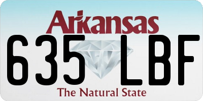 AR license plate 635LBF