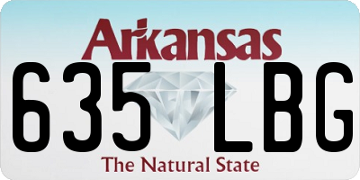 AR license plate 635LBG