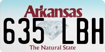 AR license plate 635LBH
