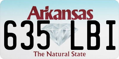 AR license plate 635LBI