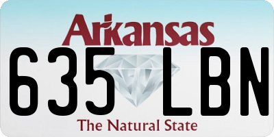 AR license plate 635LBN