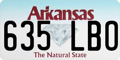 AR license plate 635LBO