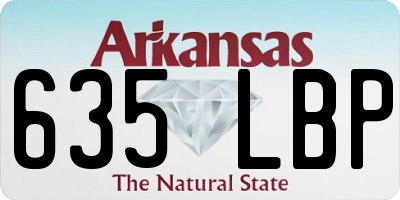 AR license plate 635LBP