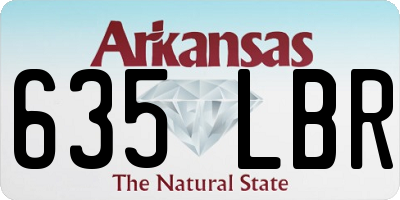AR license plate 635LBR