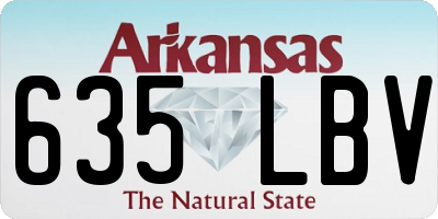AR license plate 635LBV