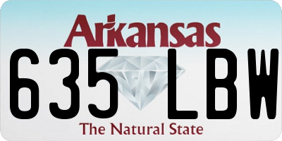 AR license plate 635LBW
