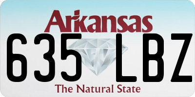 AR license plate 635LBZ