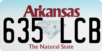 AR license plate 635LCB