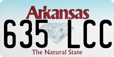 AR license plate 635LCC
