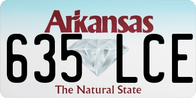 AR license plate 635LCE