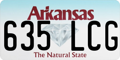 AR license plate 635LCG
