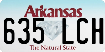AR license plate 635LCH