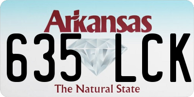 AR license plate 635LCK