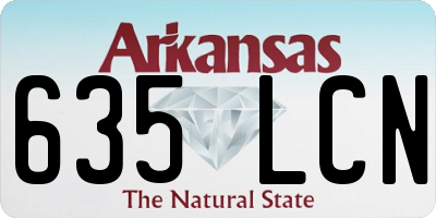 AR license plate 635LCN