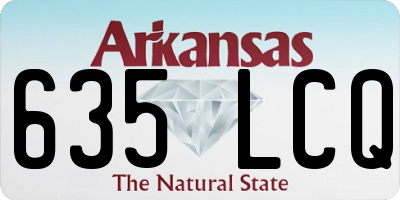 AR license plate 635LCQ