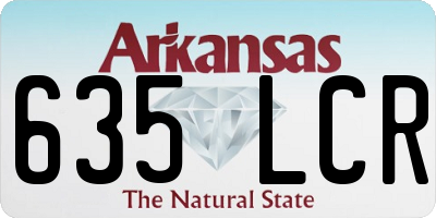 AR license plate 635LCR
