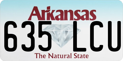 AR license plate 635LCU