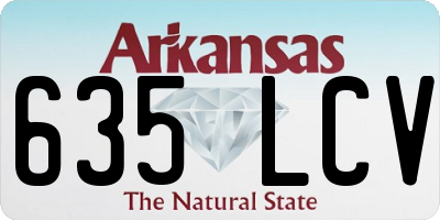 AR license plate 635LCV
