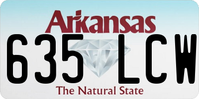 AR license plate 635LCW