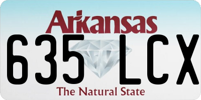 AR license plate 635LCX