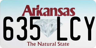 AR license plate 635LCY