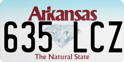 AR license plate 635LCZ