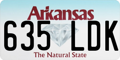 AR license plate 635LDK
