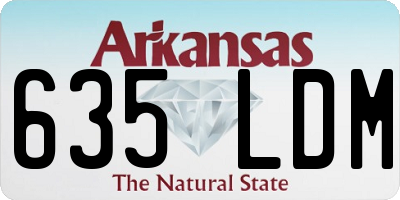 AR license plate 635LDM